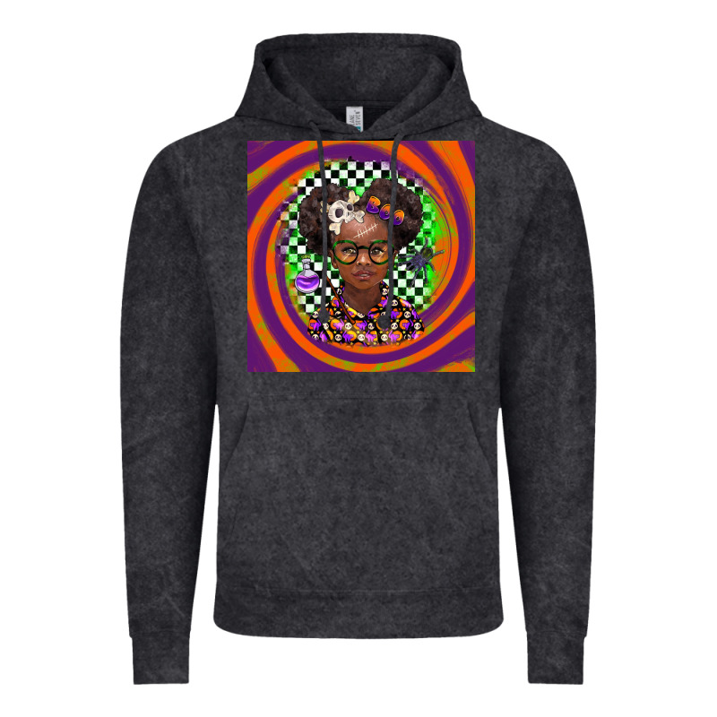 Halloween African Girl Vintage Hoodie by BarkalooDesign | Teevron