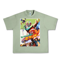 Oil Green KIKAIDA POSTER Urban Heavy Tee - FloraArt