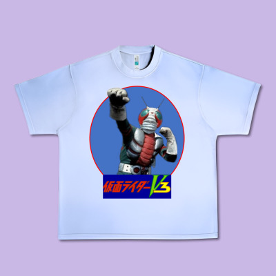 Kamen Rider V3 Punch Urban Heavy Tee Designed By Floraart