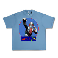 Pebble Blue KAMEN RIDER V3 PUNCH Urban Heavy Tee - FloraArt