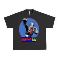 Pigment Black KAMEN RIDER V3 PUNCH Urban Heavy Tee - FloraArt