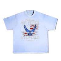 Grape Ice proud air force step dad veteran vintage flag veterans day t shirt Urban Heavy Tee - FloraArt
