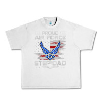 Lunar Rock proud air force step dad veteran vintage flag veterans day t shirt Urban Heavy Tee - FloraArt