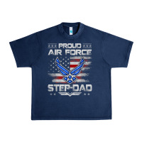 Navy proud air force step dad veteran vintage flag veterans day t shirt Urban Heavy Tee - FloraArt