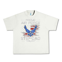 Pistachio proud air force step dad veteran vintage flag veterans day t shirt Urban Heavy Tee - FloraArt