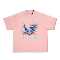 Salmon proud air force step dad veteran vintage flag veterans day t shirt Urban Heavy Tee - FloraArt