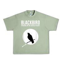Oil Green blackbird singing in the dead of night t shirt Urban Heavy Tee - FloraArt