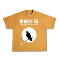 Peanut Butter blackbird singing in the dead of night t shirt Urban Heavy Tee - FloraArt