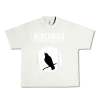 Pistachio blackbird singing in the dead of night t shirt Urban Heavy Tee - FloraArt