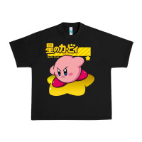Black kirby men's pink Urban Heavy Tee - FloraArt