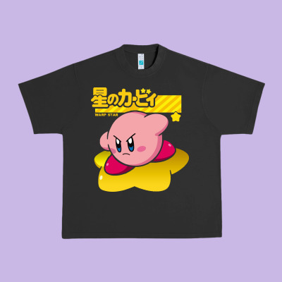Kirby Men's Pink Urban Heavy Tee Designed By Floraart