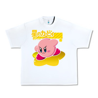 White kirby men's pink Urban Heavy Tee - FloraArt