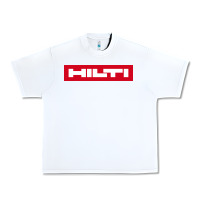 White hilti Urban Heavy Tee - FloraArt