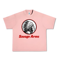 Salmon Savage Arms Urban Heavy Tee - FloraArt