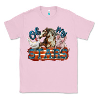 Bubblegum Pink Oh my stars farm animals Classic Tee - FaDigitalArtStudio