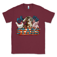 Burgundy Oh my stars farm animals Classic Tee - FaDigitalArtStudio