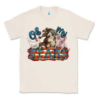 Natural Oh my stars farm animals Classic Tee - FaDigitalArtStudio