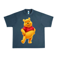 Midnight Navy pooh Urban Heavy Tee - FloraArt