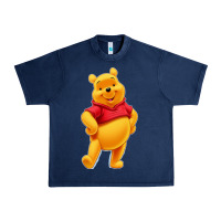 Navy pooh Urban Heavy Tee - FloraArt