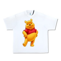 White pooh Urban Heavy Tee - FloraArt
