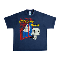 Navy thats no moon Urban Heavy Tee - FloraArt