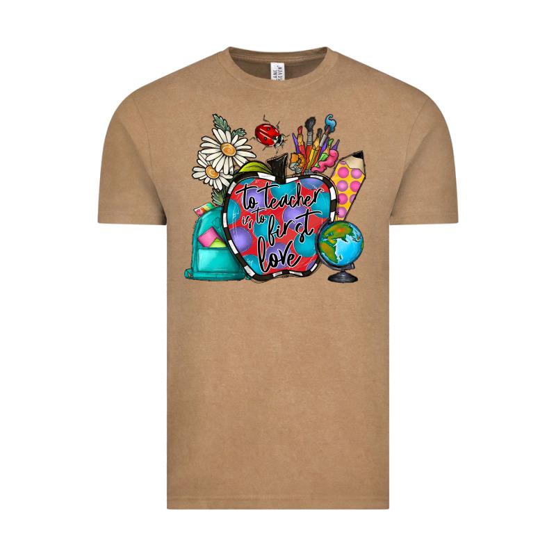 To Teacher Is To First Love Vintage Tee by CowhideDigitalArt | Teevron