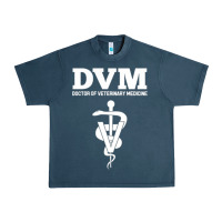 Midnight Navy Doctor of Veterinary Medicine DVM Veterinarian Vet Tech Urban Heavy Tee - FloraArt