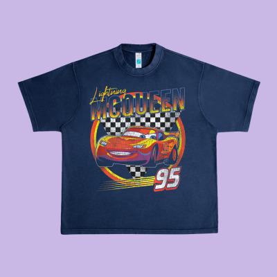 Cars Lightning Mcqueen Urban Heavy Tee Designed By Floraart