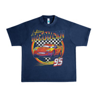 Navy cars lightning mcqueen Urban Heavy Tee - FloraArt