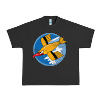 Pigment Black Ww2 91St Bomb Squadron Flying Fortress Soaring Bird Patch Urban Heavy Tee - FloraArt