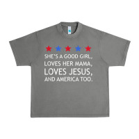 She's A Good Girl, She's Loves Her Mama, Loves Jesus T Shirt Urban Heavy Tee | Teevron
