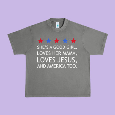 She's A Good Girl, She's Loves Her Mama, Loves Jesus T Shirt Urban Heavy Tee Designed By Floraart
