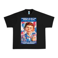 Black alfred e. neuman for president Urban Heavy Tee - FloraArt