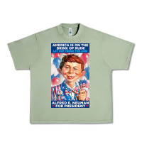 Oil Green alfred e. neuman for president Urban Heavy Tee - FloraArt