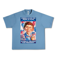 Pebble Blue alfred e. neuman for president Urban Heavy Tee - FloraArt