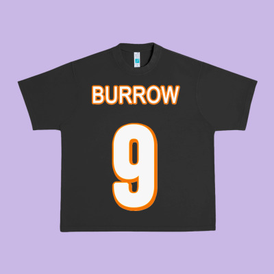 Burrow Jersey Urban Heavy Tee Designed By Floraart