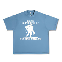 Pebble Blue wounded warrior Urban Heavy Tee - FloraArt