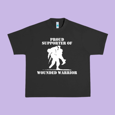 Wounded Warrior Urban Heavy Tee Designed By Floraart