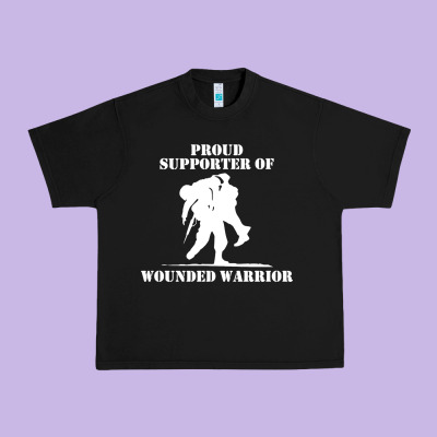 Wounded Warrior Urban Heavy Tee Designed By Floraart