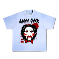 Grape Ice Billy Puppet Saw Jigsaw Inspired Urban Heavy Tee - FloraArt