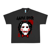 Pigment Black Billy Puppet Saw Jigsaw Inspired Urban Heavy Tee - FloraArt