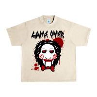 Sandshell Billy Puppet Saw Jigsaw Inspired Urban Heavy Tee - FloraArt