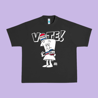Schoolhouse Rock Vote With Bill With White Type T Shirt Urban Heavy Tee Designed By Floraart