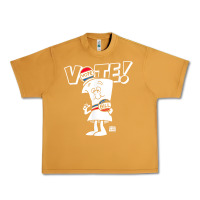 Peanut Butter schoolhouse rock vote with bill with white type t shirt Urban Heavy Tee - FloraArt