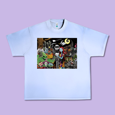 Nightmare Before Christmas Urban Heavy Tee Designed By Floraart