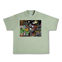 Oil Green nightmare before christmas Urban Heavy Tee - FloraArt