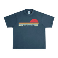 Midnight Navy Rowing . Retro Style  For Rower Urban Heavy Tee - FloraArt