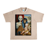French Oak alien chimp baby religion conspiracy poster Urban Heavy Tee - FloraArt