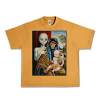 Peanut Butter alien chimp baby religion conspiracy poster Urban Heavy Tee - FloraArt