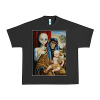 Pigment Black alien chimp baby religion conspiracy poster Urban Heavy Tee - FloraArt